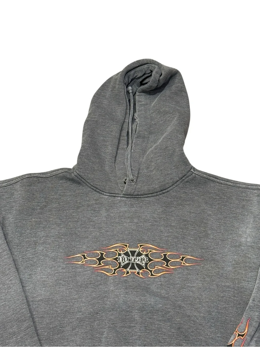 Vintage No Fear Flame Pullover Hoodie Men’s Sz XL - Picture 3 of 7